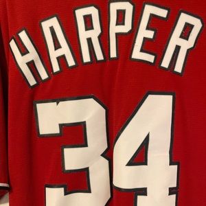 Bryce Harper Washington Nationals majestic jersey. Large size